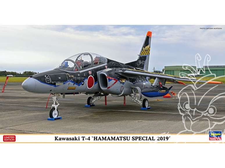 Hasegawa maquette avion 07485 Kawasaki T-4 «Spécial Hamamatsu 2019» 1/48