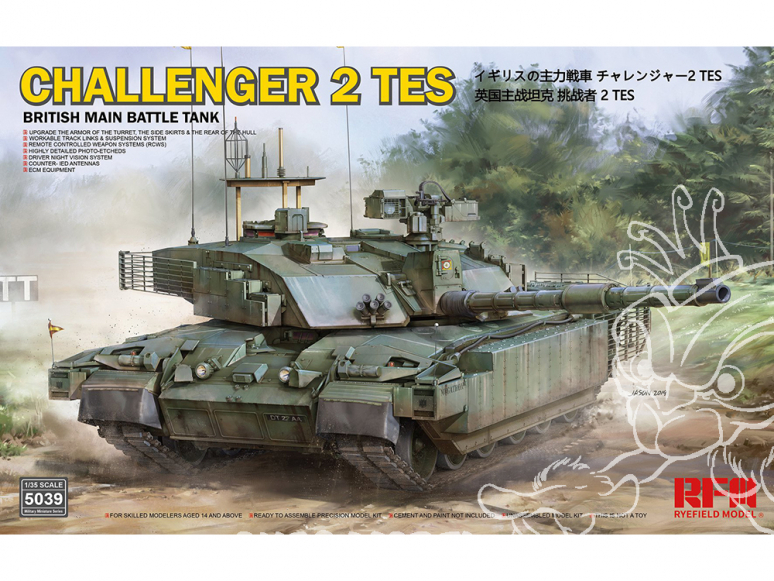 Rye Field Model maquette militaire 5039 Challenger 2 TES Char de combat principal Britannique 1/35