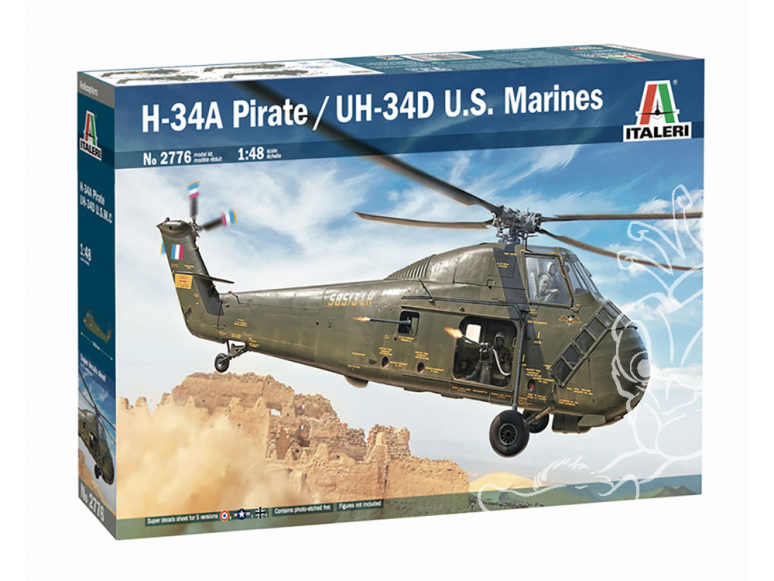 Italeri maquette helicoptere 2776 H-34A Pirate /UH-34D U.S. Marines 1/48