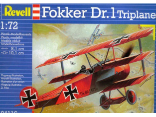 revell maquette avion 4116 fokker dr.1 1/72