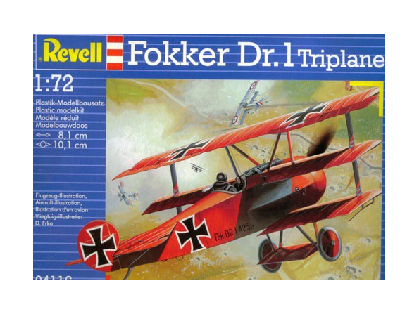 revell maquette avion 4116 fokker dr.1 1/72