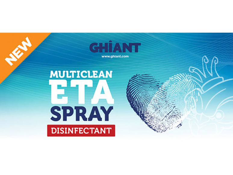 Ghiant 200076 Multiclean ETA Spray Nettoyant désinfectant en bombe 400ml