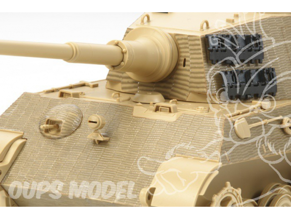 TAMIYA decalques 12648 Stickers Zimmerit King Tiger H. 1/35