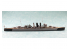 Aoshima maquette bateau 52693 HMS Dorsetshire Croiseur Britannique lourd Water Line Series 1/700