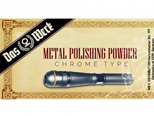 DAS WERK peinture DWA016 Metal Polishing Powder Chrome 25ml
