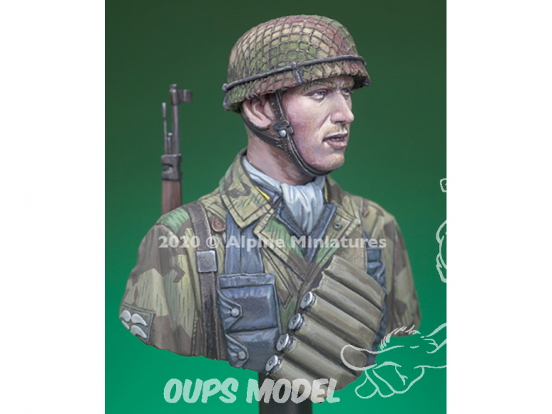 Alpine figurine B004 Buste d'un 6. Fallschirmjäger Regiment 1/16