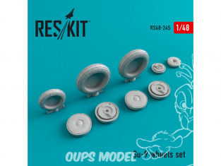 ResKit kit d'amelioration avion RS48-0245 Ensemble de roues pour Su-9 1/48