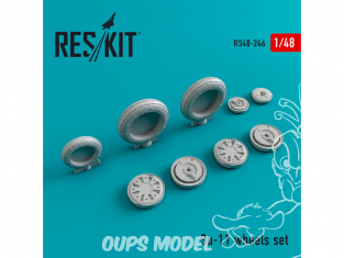 ResKit kit d'amelioration avion RS48-0246 Ensemble de roues pour Su-11 1/48