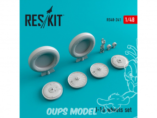 ResKit kit d'amelioration avion RS48-0241 Ensemble de roues pour I-16 1/48
