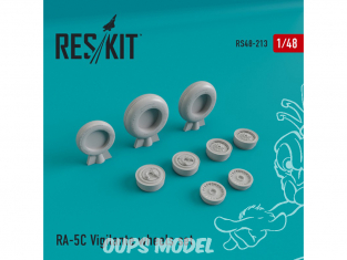 ResKit kit d'amelioration avion RS48-0213 Ensemble de roues pour RA-5 Vigilante 1/48