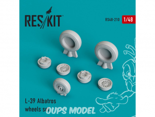 ResKit kit d'amelioration avion RS48-0210 Ensemble de roues pour L-39 Albatros 1/48