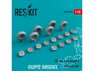 ResKit kit d'amelioration Helico RS48-0193 Ensemble de roues pour CH-46 Sea Knight 1/48