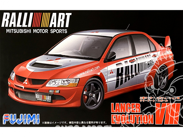 FUJIMI maquette voiture 038179 Mitsubishi Lancer evo VIII Ralli art 1/24