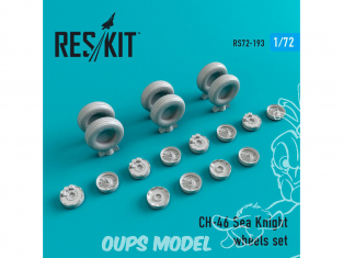 ResKit kit d'amelioration helico RS72-0193 Ensemble de roues pour CH-46 Sea Knight 1/72