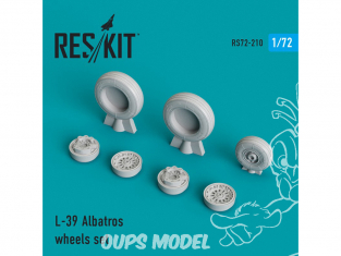 ResKit kit d'amelioration Avion RS72-0210 Ensemble de roues L-39 Albatros 1/72