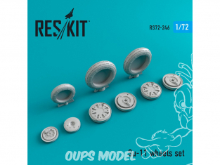 ResKit kit d'amelioration Avion RS72-0246 Ensemble de roues Su-11 1/72