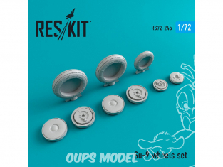 ResKit kit d'amelioration Avion RS72-0245 Ensemble de roues Su-9 1/72