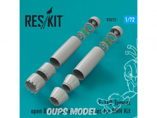 ResKit kit d'amelioration Avion RSU72-0076 Tuyère pour F-14D Tomcat ouvert et fermé kit GWH 1/72