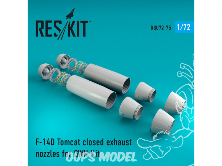 ResKit kit d'amelioration Avion RSU72-0075 Tuyère pour F-14D Tomcat fermé kit GWH 1/72
