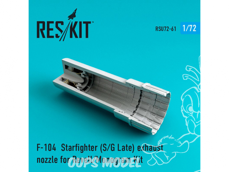 ResKit kit d'amelioration Avion RSU72-0061 Tuyère pour F-104 Starfighter (S/G Late) kit Revell et Revell U.S 1/72
