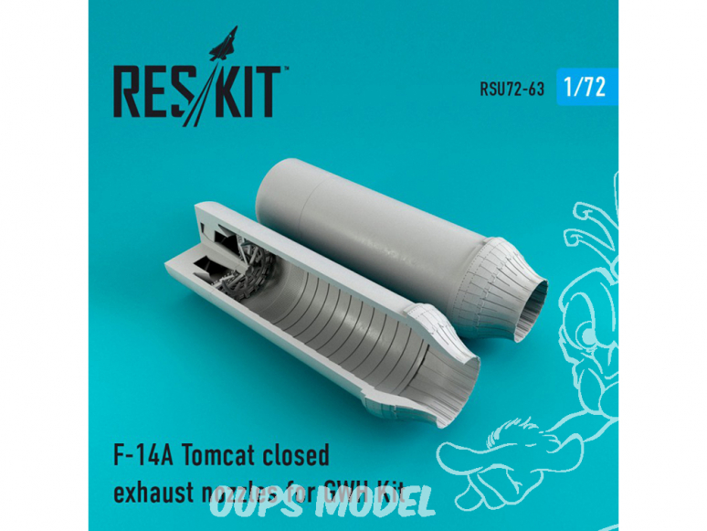 ResKit kit d'amelioration Avion RSU72-0063 Tuyère pour F-14D Tomcat fermé kit GWH 1/72