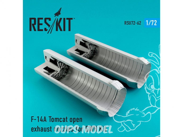 ResKit kit d'amelioration Avion RSU72-0062 Tuyère pour F-14A Tomcat Ouvert kit GWH 1/72