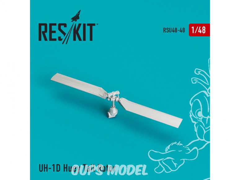 ResKit kit RSU48-0048 UH-1D Huey Rotor de queue 1/48