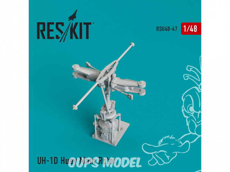 ResKit kit RSU48-0047 Rotor principal UH-1D Huey 1/48