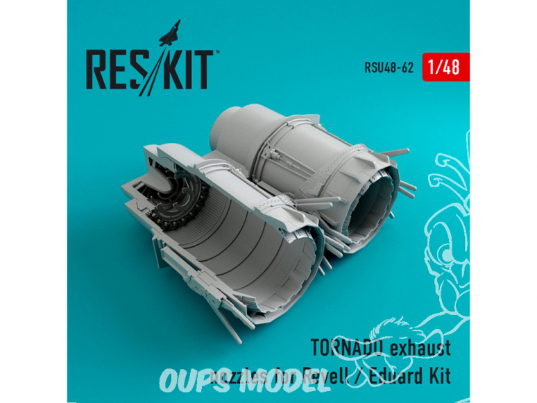 ResKit kit d'amelioration Avion RSU48-0062 Tuyère pour TORNADO kit Revell et Eduard 1/48
