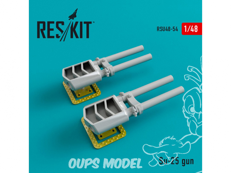 ResKit kit RSU48-0054 SU-25 mitrailleuse 2 piéces 1/48