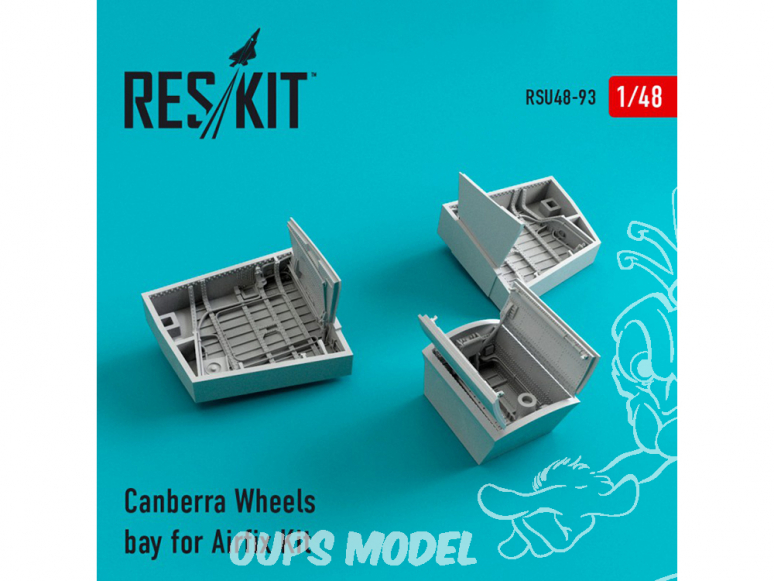 ResKit kit RSU48-0093 Canberra Baie de roues pour kit Airfix 1/48