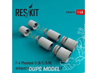 ResKit kit d'amelioration Avion RSU48-0094 Tuyère pour F-4 Phantom II (B/C/D/N) kit Academy 1/48