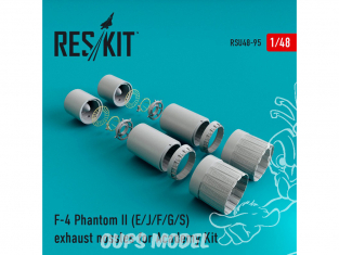 ResKit kit d'amelioration Avion RSU48-0095 Tuyère pour F-4 Phantom II (E/J/F/G/S) kit Academy 1/48