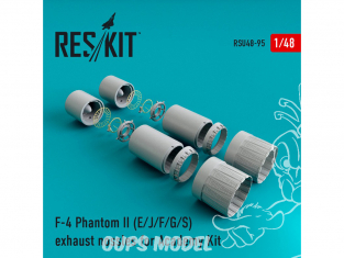 ResKit kit d'amelioration Avion RSU48-0095 Tuyère pour F-4 Phantom II (E/J/F/G/S) kit Academy 1/48