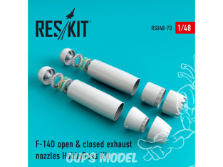 ResKit kit d'amelioration Avion RSU48-0073 Tuyère pour F-14D Tomcat ouverte et fermée kit HobbyBoss 1/48