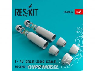 ResKit kit d'amelioration Avion RSU48-0072 Tuyère pour F-14D Tomcat fermée kit HobbyBoss 1/48