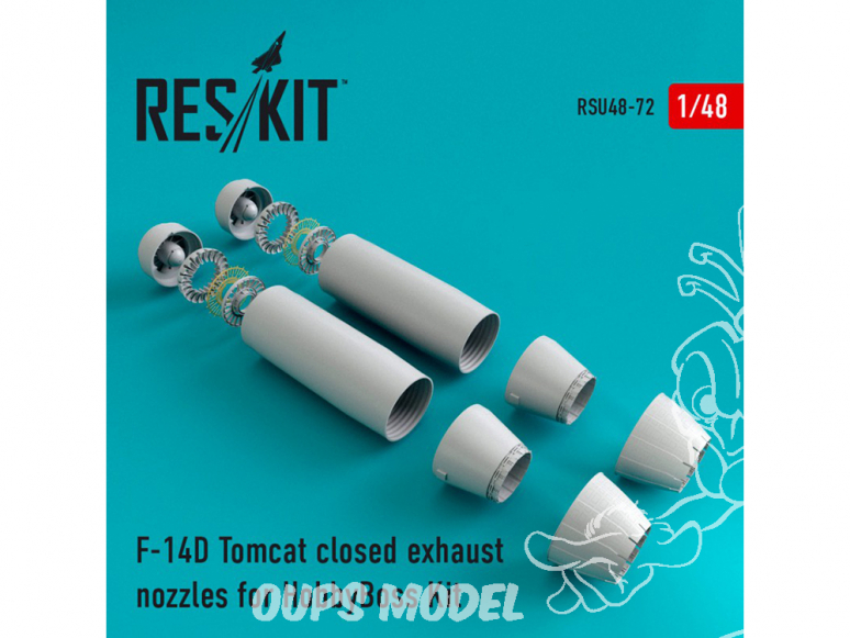 ResKit kit d'amelioration Avion RSU48-0072 Tuyère pour F-14D Tomcat fermée kit HobbyBoss 1/48