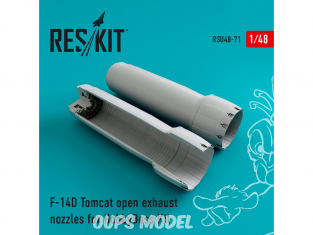 ResKit kit d'amelioration Avion RSU48-0071 Tuyère pour F-14D Tomcat ouverte kit HobbyBoss 1/48