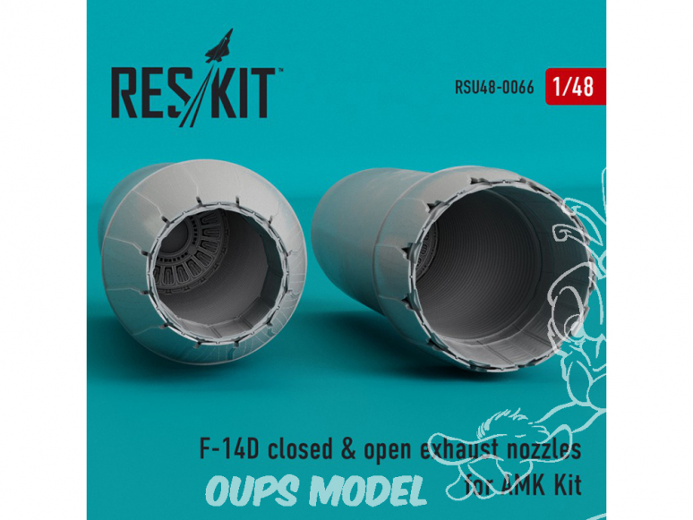 ResKit kit d'amelioration Avion RSU48-0066 Tuyère pour F-14D ouverte et fermée kit AMK 1/48
