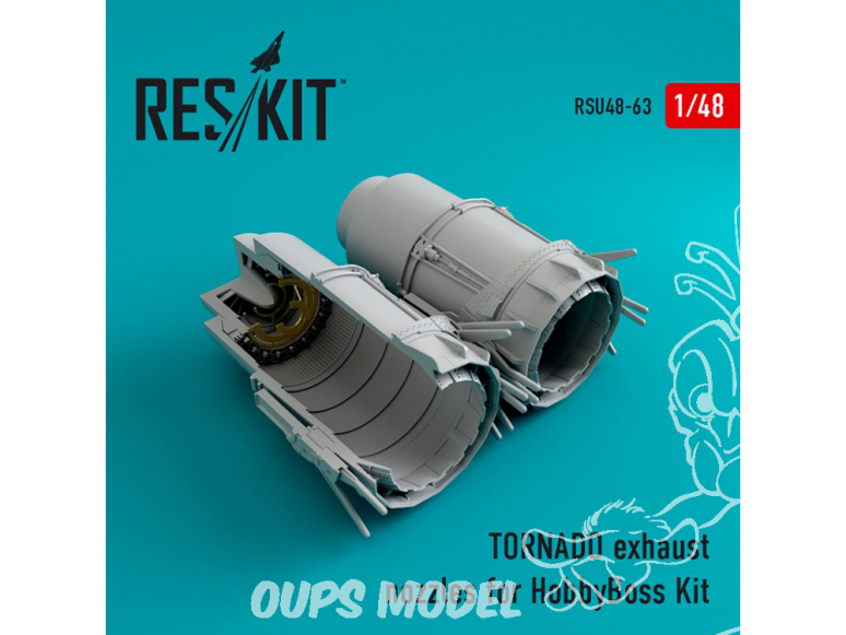 ResKit kit d'amelioration Avion RSU48-0063 Tuyère pour TORNADO kit HobbyBoss 1/48