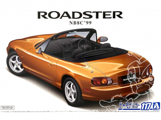 Aoshima maquette voiture 57926 Mazda Roadster NB8C 1999 1/24