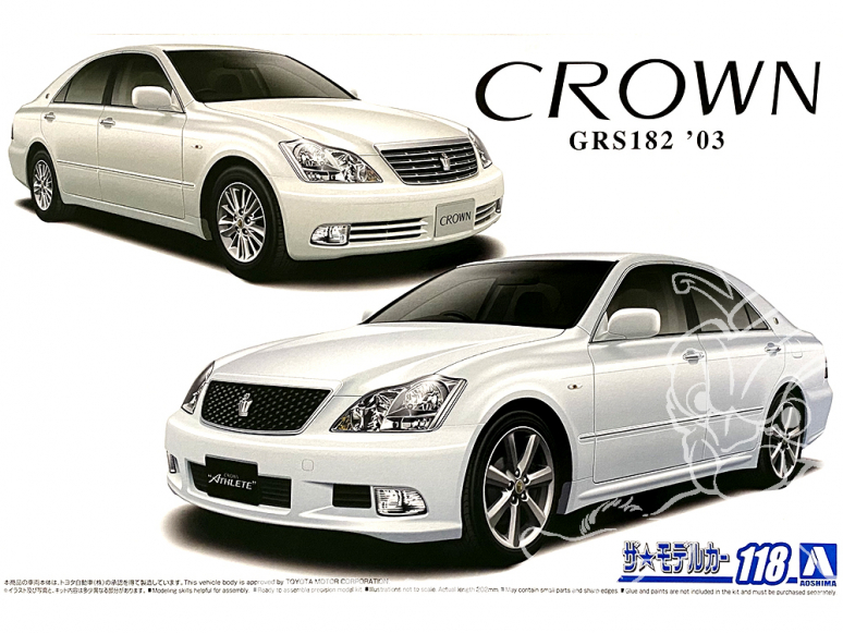 Aoshima maquette voiture 57933 Toyota Crown GRS182 2003 1/24