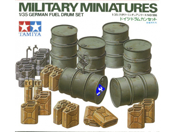 tamiya maquette militaire 35186 Futs et jerricans Allemand 1/35