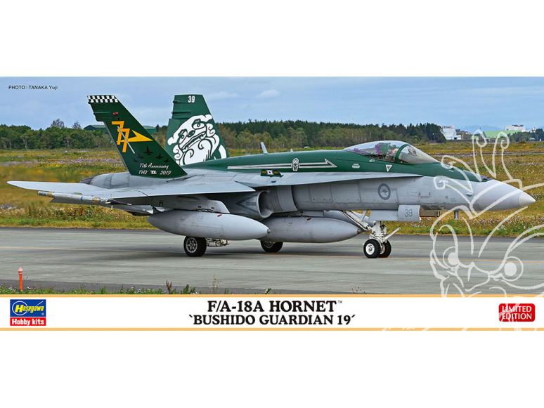 HASEGAWA maquette avion 02328 McDonnell Douglas F / A-18A Hornet «Bushido Guardian 19» 1/72