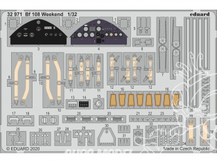Eduard photodécoupe avion 32971 Amélioration Messerschmitt Bf 108 WeekEnd Eduard 1/32