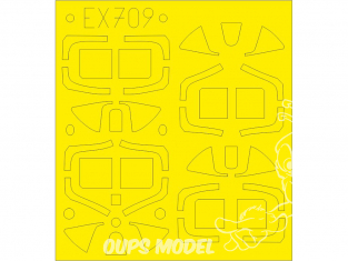 Eduard Express Mask EX709 Spitfire Mk.I TFace Eduard 1/48
