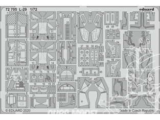 Eduard photodecoupe avion 72705 Amélioration L-29 Eduard 1/72