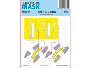 Special Hobby Masque helico M72007 AH-1G Cobra 1/72