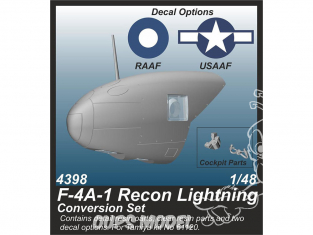 Cmk kit d'amelioration 4398 F-4A-1 reconnaissance Lightning Conversion Set 1/48