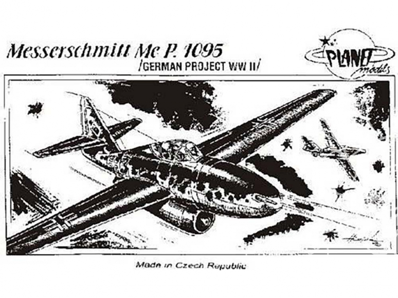 Planet Model PLT017 Messerschmitt Me P.1095 full resine kit 1/72